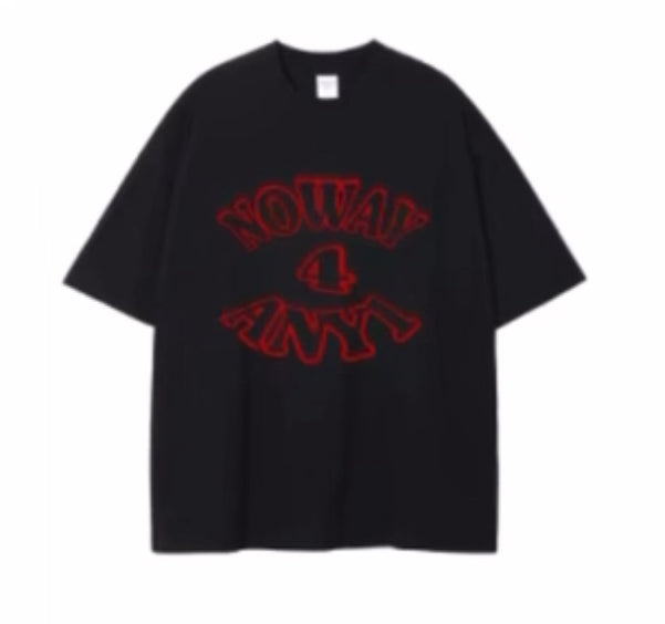 T-shirt Nw4 Black oversize